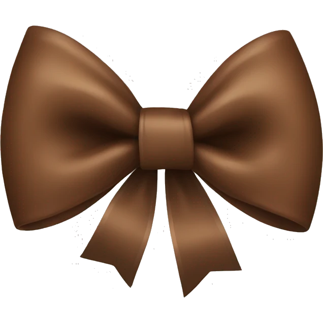 Brown bow emoji