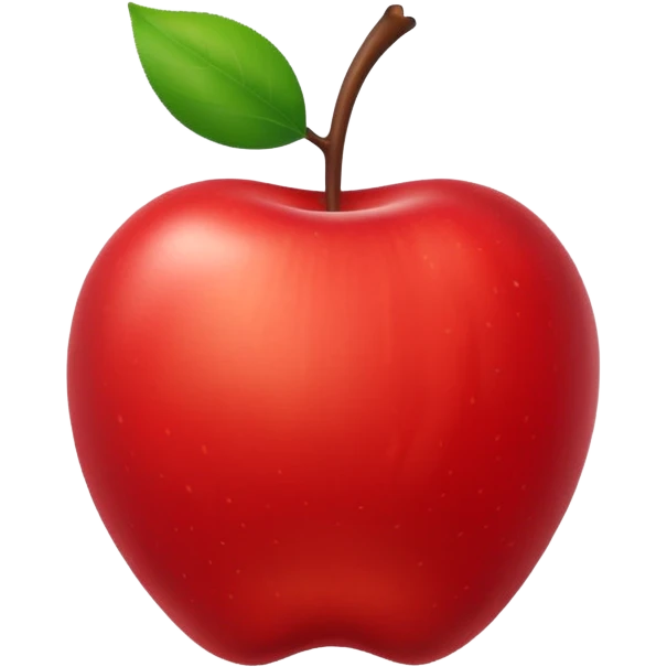 An apple running away to the right emoji
