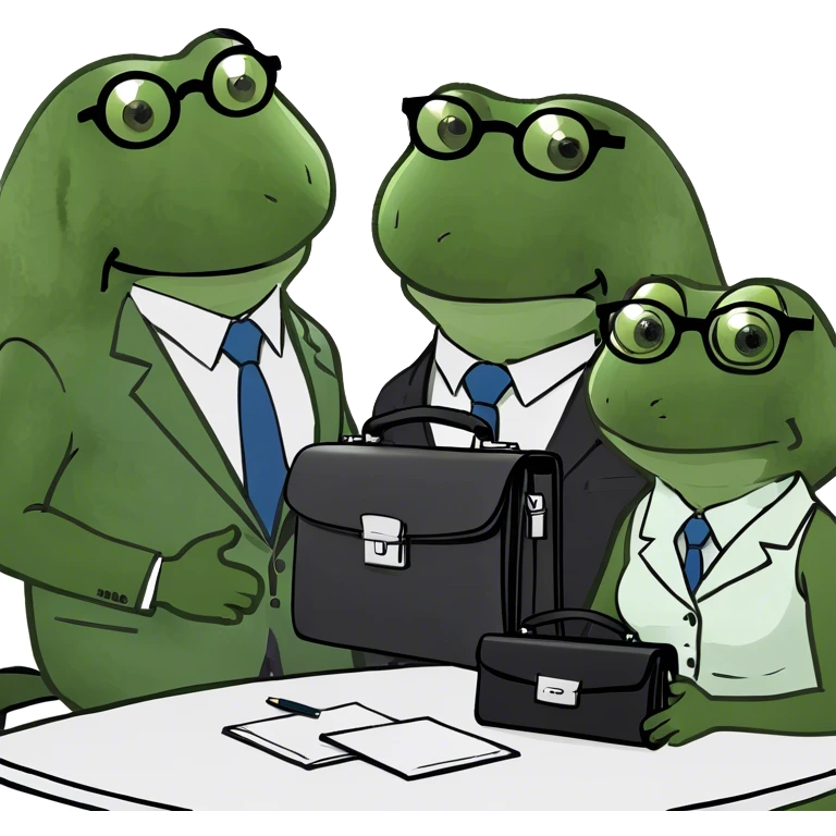 two women one men lawyer meeting emoji
