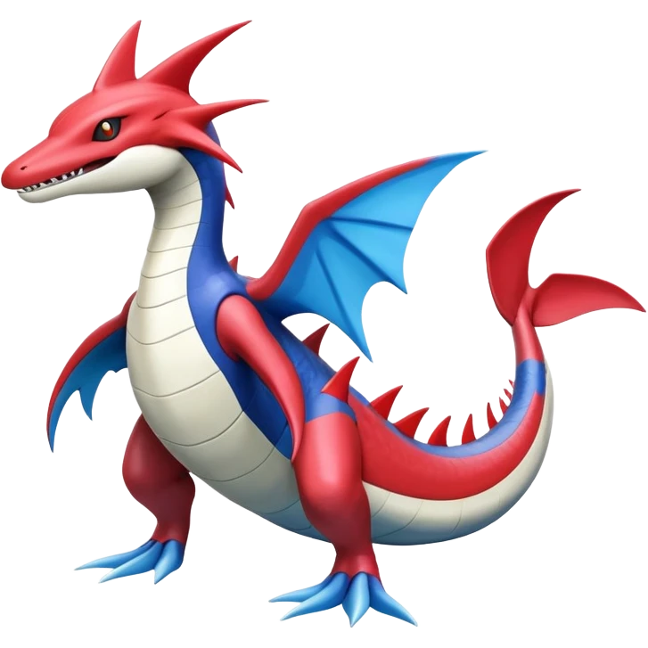 Koraidon-Milotic-Latias-Garchomp-Fakémon-hybrid-creature (full body)  emoji