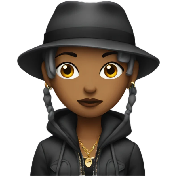 gangster girl emoji