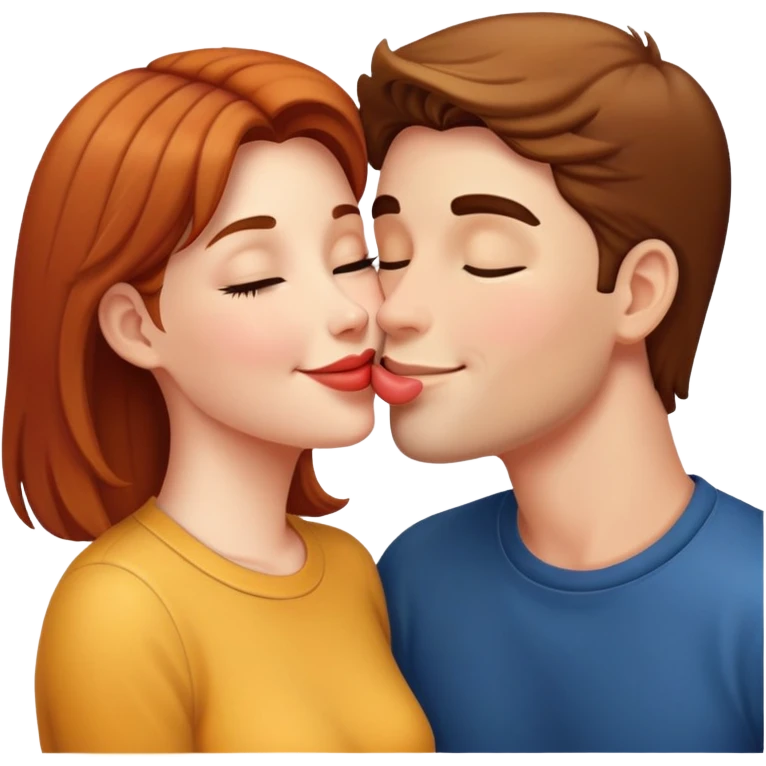 Lisa kissing Patrick  emoji