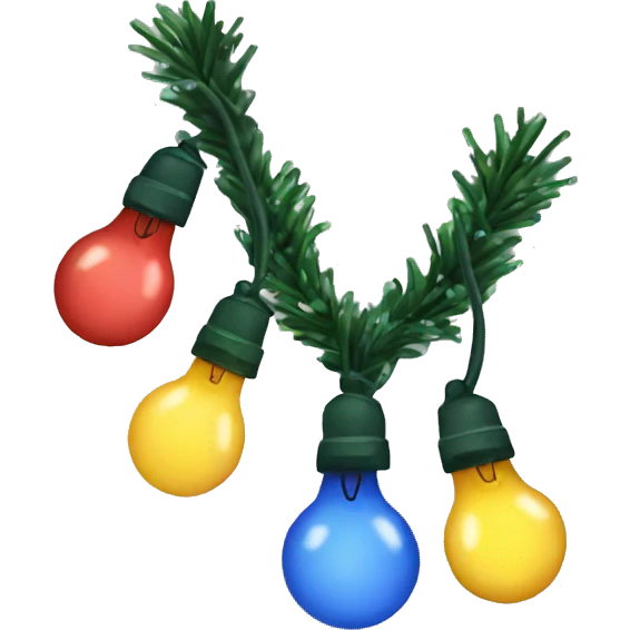 christmas lights emoji