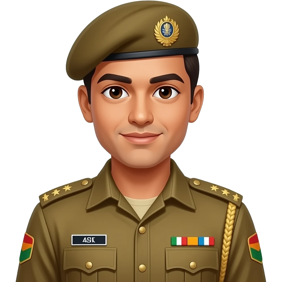 Make a emoji of India army emoji