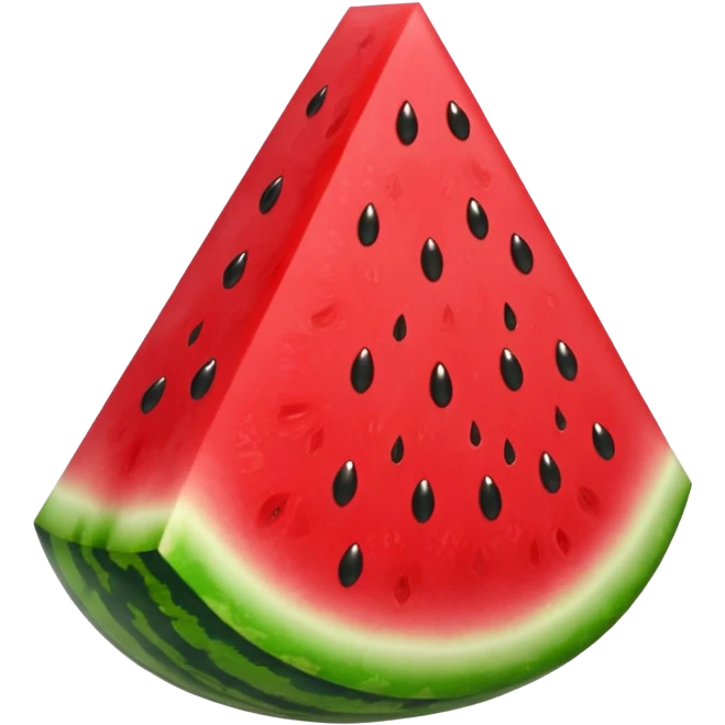 glitter red and green watermelon emoji