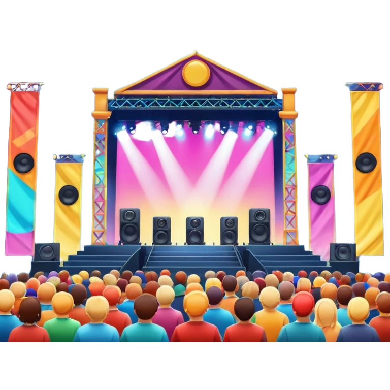 festival concert stage emoji