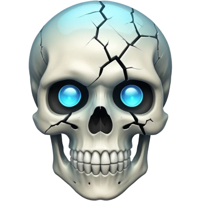 Mind blowing skull emoji