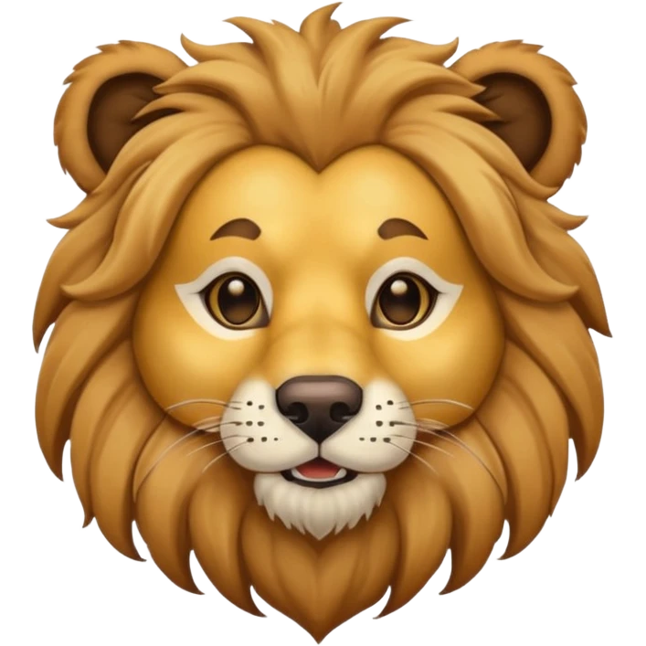 dog with lion mask emoji