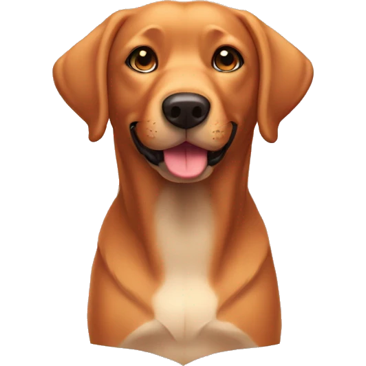 Labrador foxred  emoji