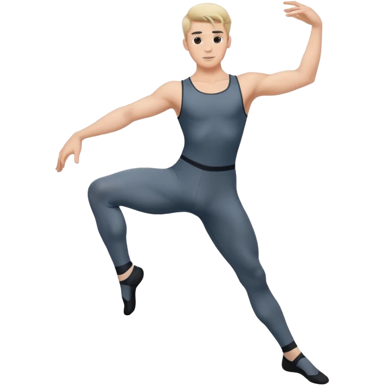 male dance choreographer with full tights  emoji