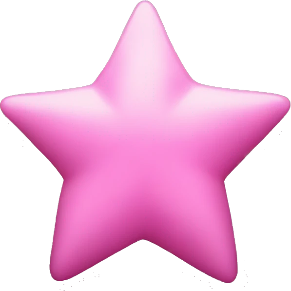 Pink star emoji