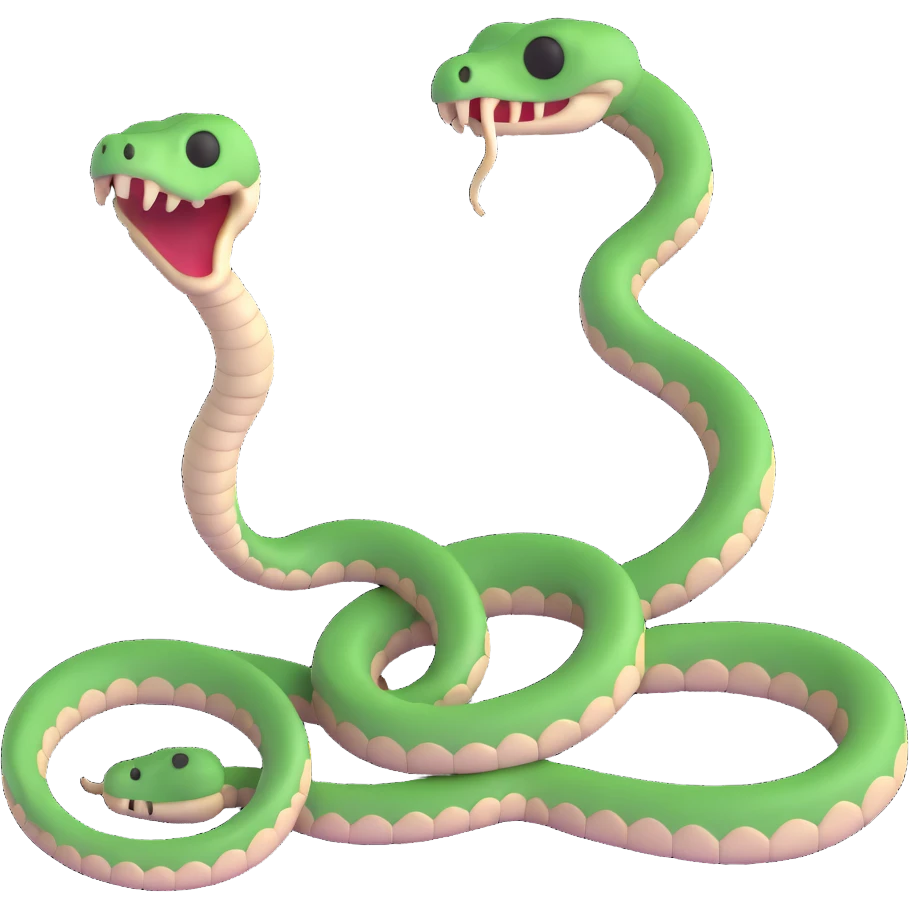 skeleton snake emoji