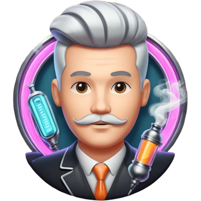 pay attention only to the image. ignore the text. for the logo/image create a mixture of classic 50s/60s barber feel that youd get from a barber bar. But then add that modern, hyperreastic, futuristic, neon, smoke, bricks, and more to create an epic logo that men in their 30s will really connect to emoji