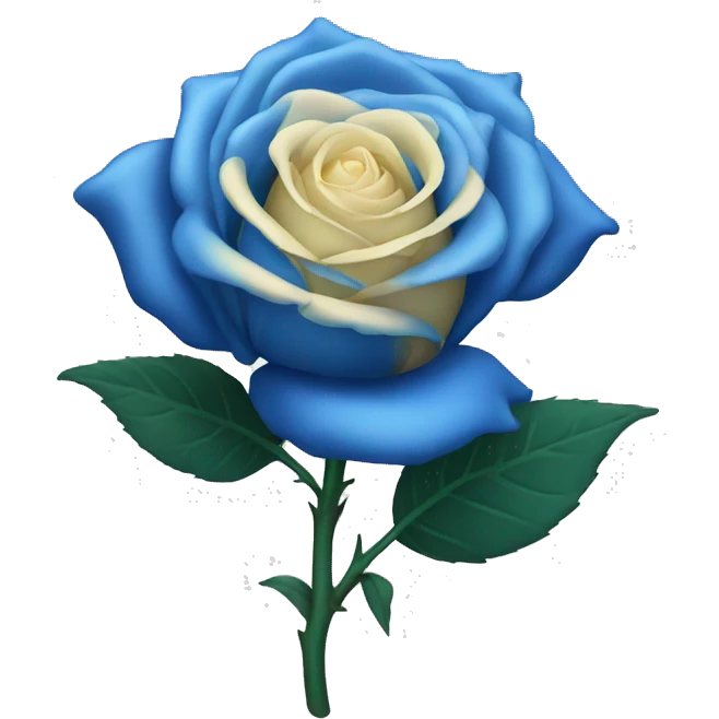 blue rose emoji