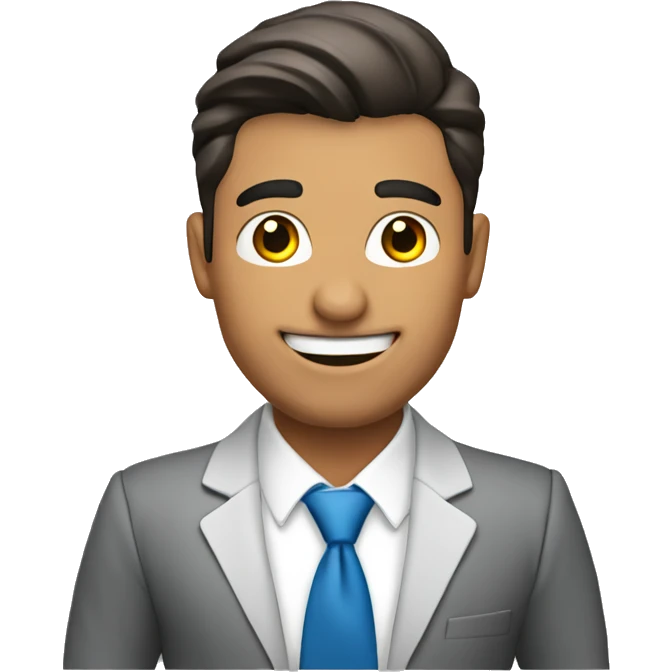 Hispanic realtor man holding a sign that reads “sold” emoji