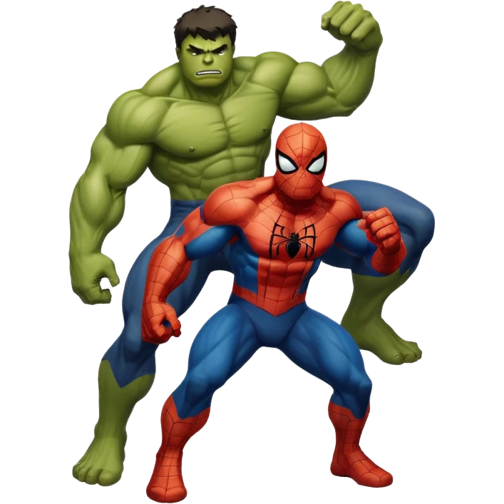 Spider-Man and Hulk emoji