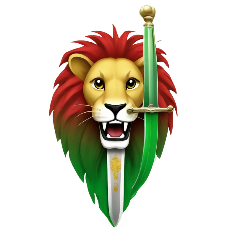 lion and sun iran flag emoji