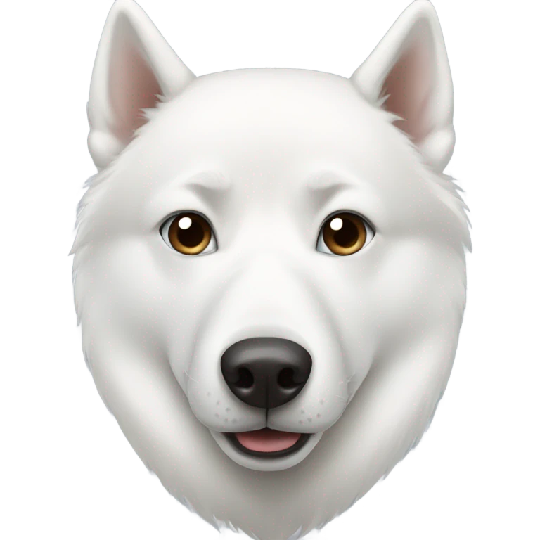 White husky with different eyes  emoji