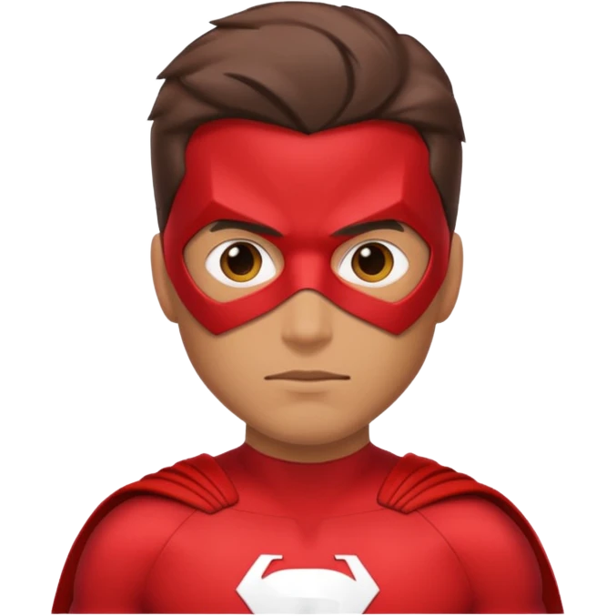 inscticidier super hero man red emoji