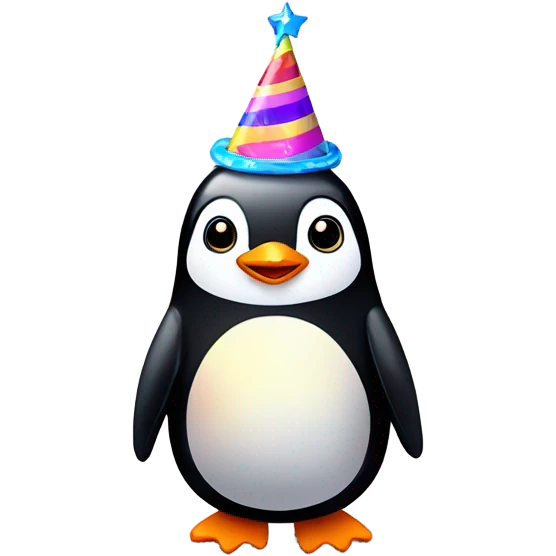 Birthday penguin  emoji