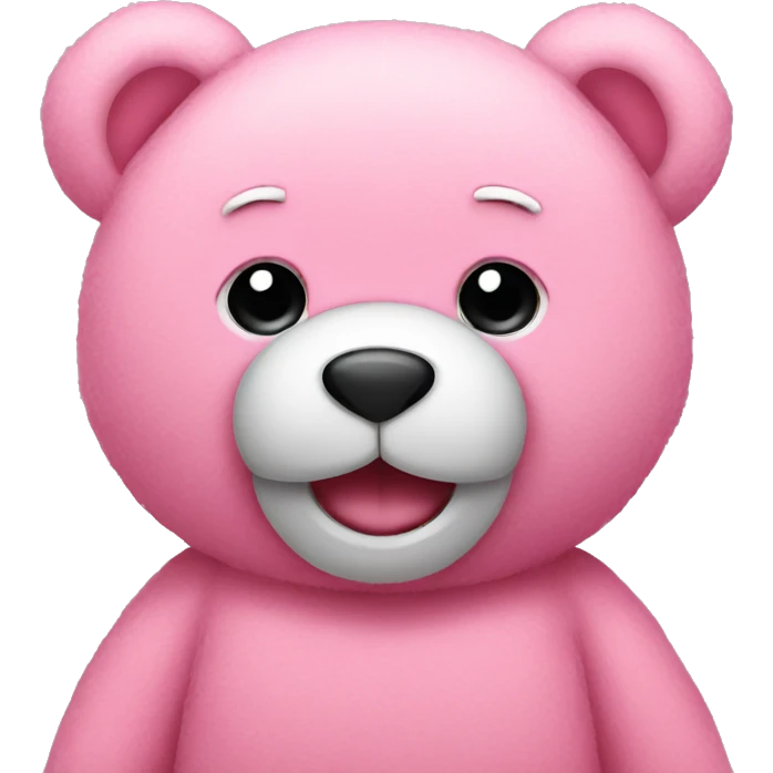 pink teddy bear emoji