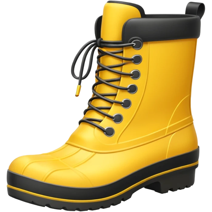 yellow waterproof boots emoji