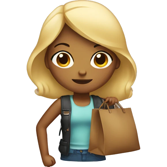 Girl with a bag emoji