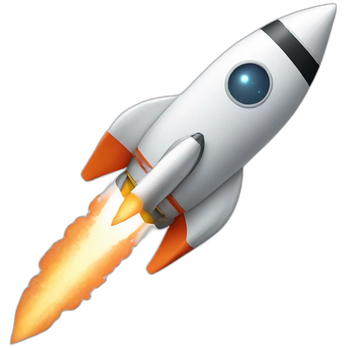 Rocket ship in words emoji