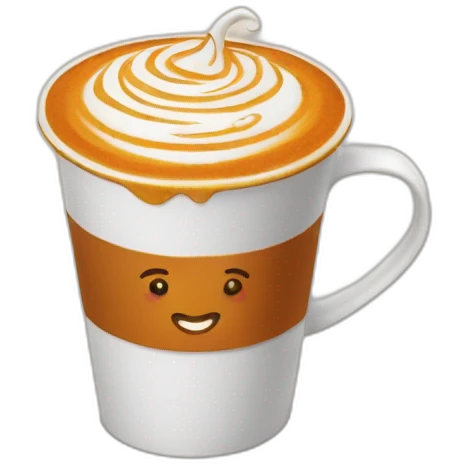 Pumpkin spice latte emoji