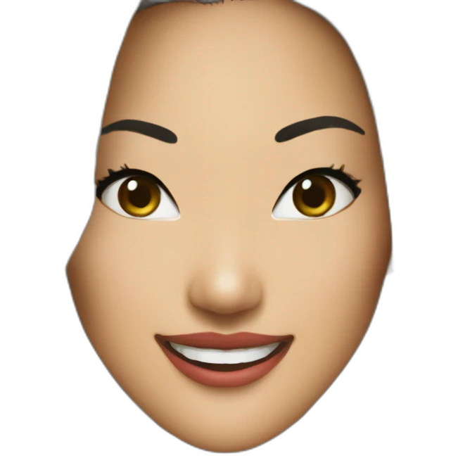 Asa Akira happy emoji