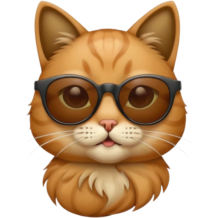 Cat wearing sunglasses emoji