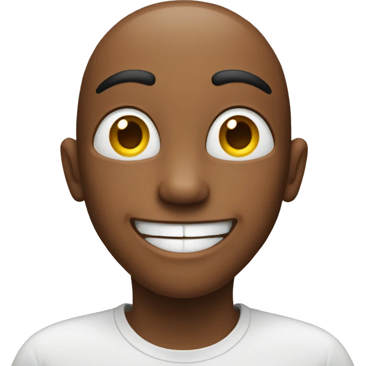 Heart looking happy emoji