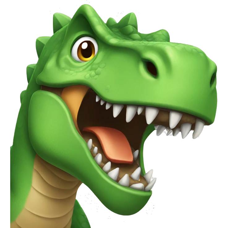 Angry dinosaur emoji