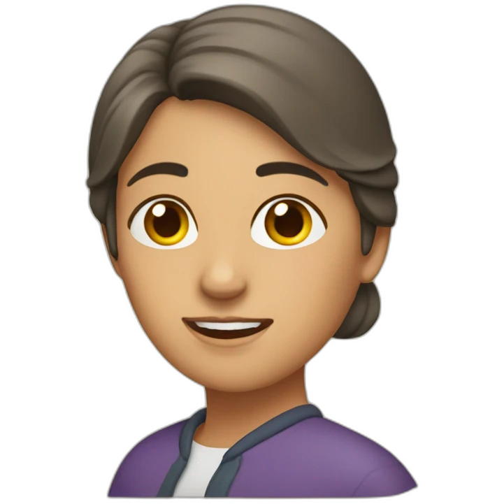 Mujer haciendo senderismo emoji