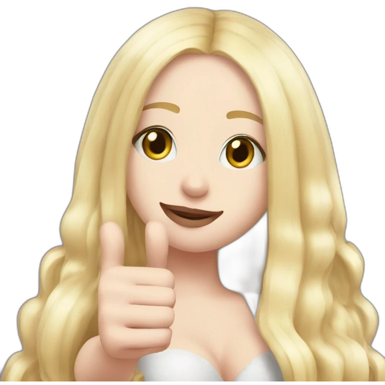 ava max thumb up emoji