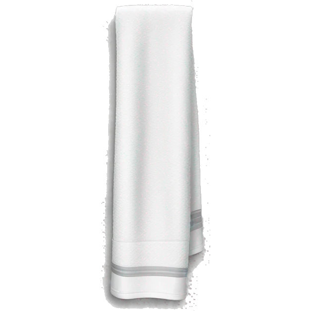 Sport soft towel in white emoji