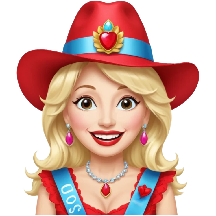 Dolly Parton on a bachelorette trip emoji