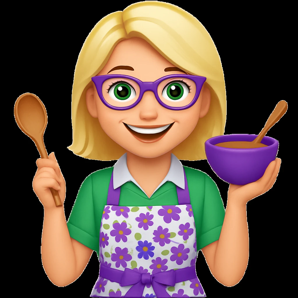 Make her smiling, keep all other features the same in emoji style emoji
