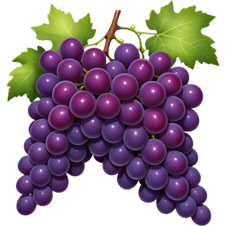 lush bunch of deep purple grapes with slight dew, softly glowing, subtle sparkles, luxury, high-end wine concept emoji