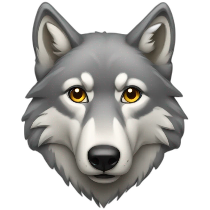 grey wolf emoji