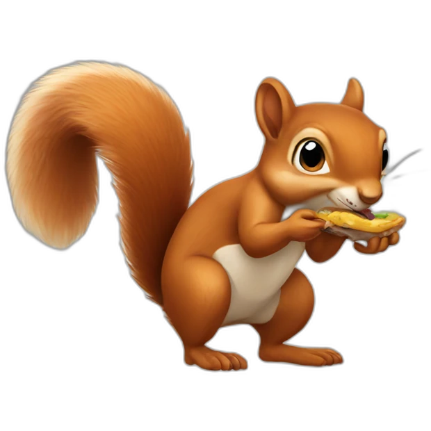 squirrel having duck legs emoji