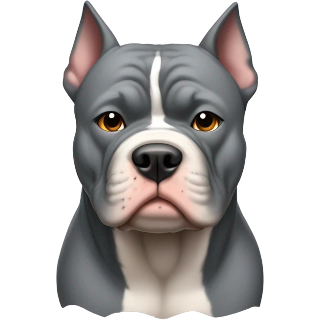 American bully grey  emoji