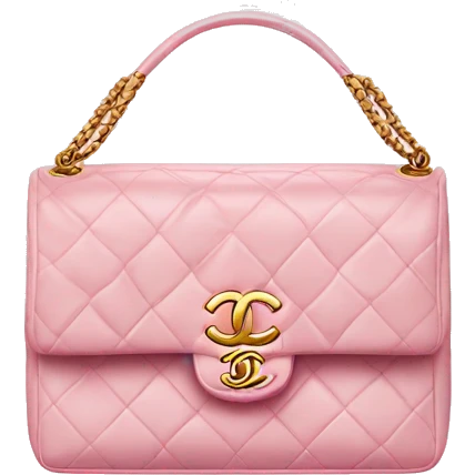 light pink chanel christmas bag emoji
