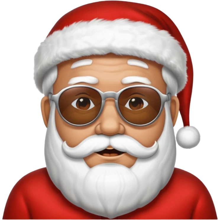 Santa with sunglasses emoji