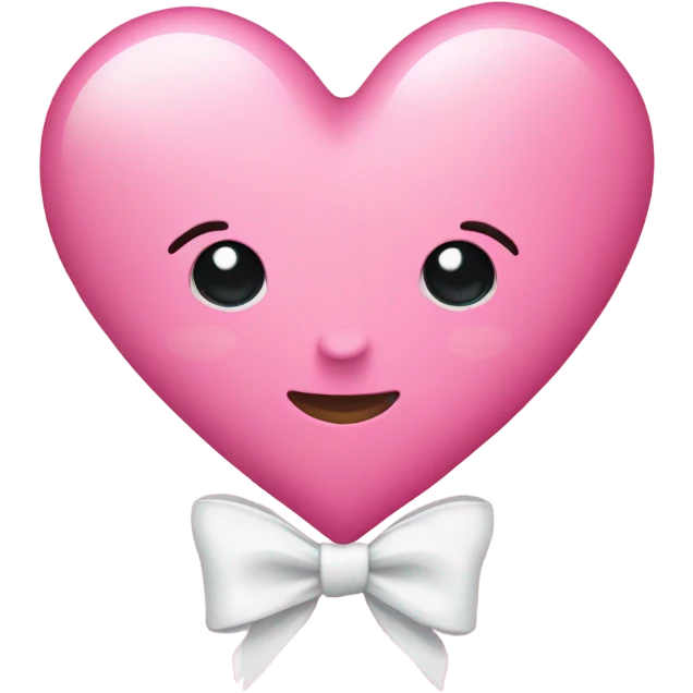 pink heart with white bow emoji
