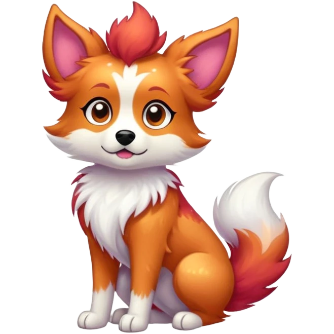 Falvie-Fionbri-creature-sparkle-dog-fursona emoji