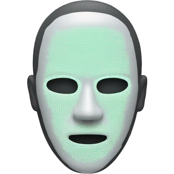 LED face mask emoji