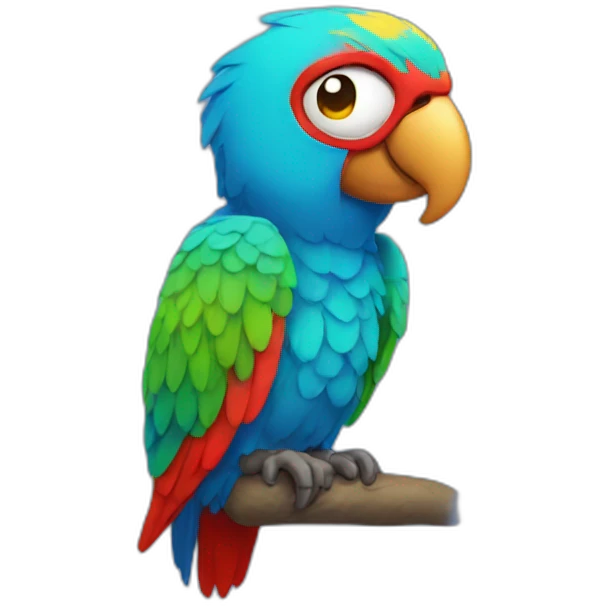 Sad parrot emoji