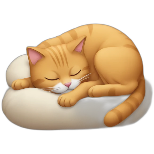 Sleeping cat emoji