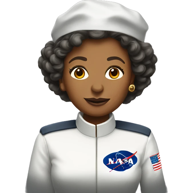 Annie Easley, NASA scientist uniform, no glasses emoji